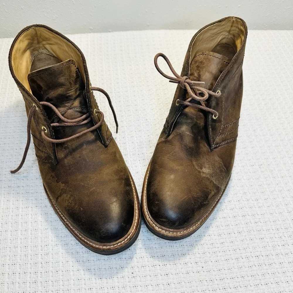 UGG Dagmann Grizzly Brown Leather Chukka Boots Shoes‎ Men's Size 9 New Insoles